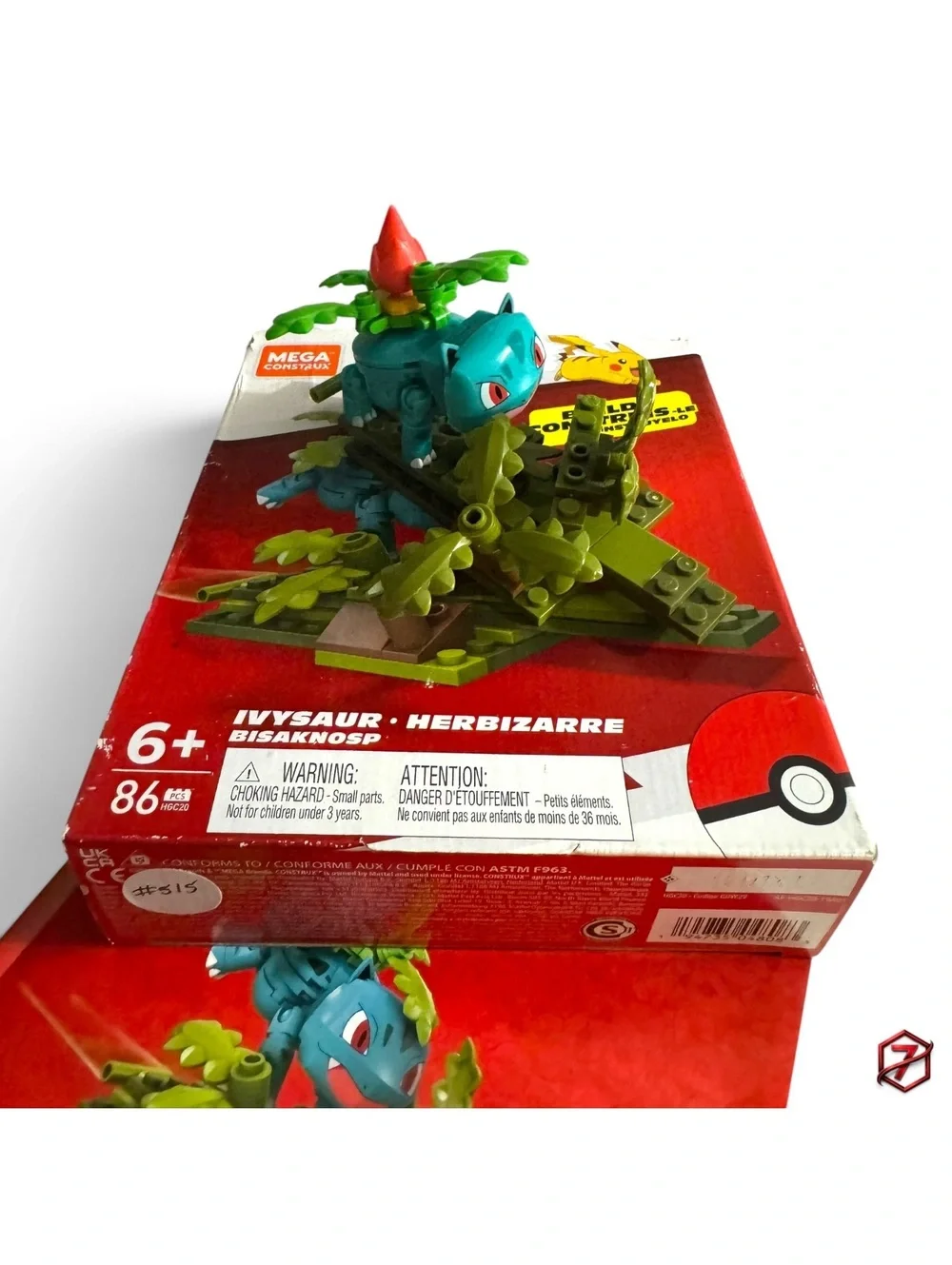 Mega Construx Pokémon Ivysaur 86-Piece Building Set HDL84 Complete w/ Box